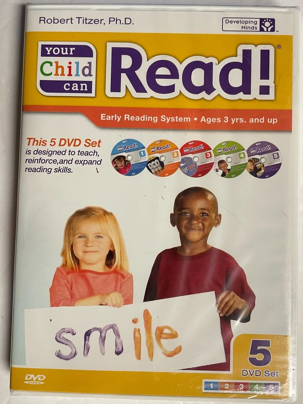 Your Child Can Read! 5 DVD Set Early Reading System for ages 3 & Up NEW & SEALED